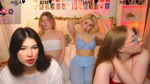 Merlizz Eva Jane Mila Nicole  left to right  online show from 1, 6, 2026