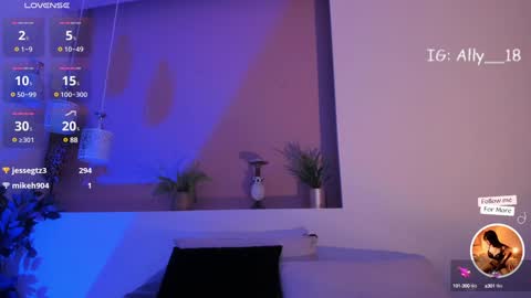 Snapshot of ally_addams chatting on 14, 12, 2024 Ally online show from 14, 12, 2024
