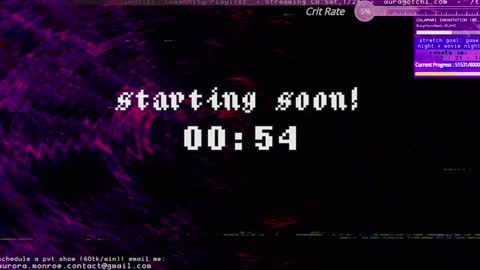 Snapshot of auragotchi chatting on 25, 1, 2025 Aurora Aura online show from 25, 1, 2025