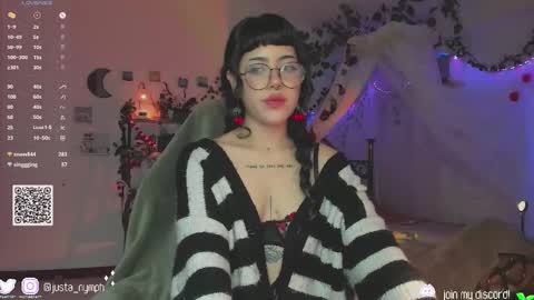 Snapshot of blushing_nymph chatting on 10, 12, 2024 Im Nym Justa nymph on twitter and IG online show from 10, 12, 2024