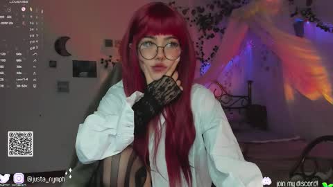 Snapshot of blushing_nymph chatting on 5, 1, 2025 Im Nym Justa nymph on twitter and IG online show from 5, 1, 2025