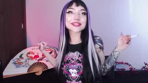 Snapshot of cati_petite chatting on 14, 1, 2025 Cati help me reach my goal of 100 thumbs up again 3 online show from 14, 1, 2025