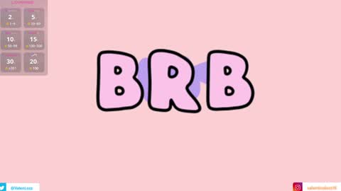 Valentina  online show from 1, 1, 2025