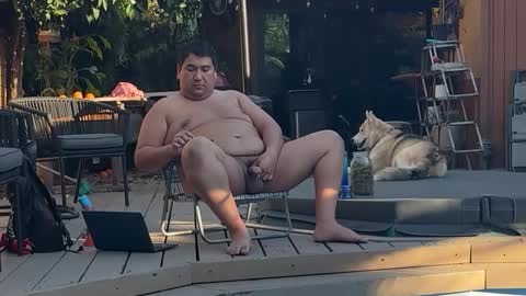 Snapshot of chubbynudistboy chatting on 19, 3, 2026 chubbynudist online show from 19, 3, 2026
