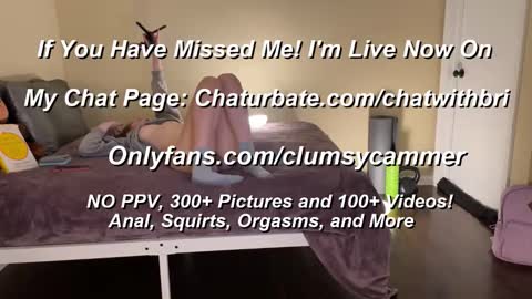 Snapshot of clumsycummer chatting on 13, 10, 2025 B Bri ClumsySCHEDULE online show from 13, 10, 2025