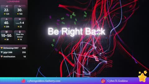 Snapshot of cyberxgoddess_ chatting on 5, 12, 2024 Lily Goddess online show from 5, 12, 2024