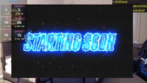 Snapshot of deviantill chatting on 10, 12, 2024 Anthony online show from 10, 12, 2024