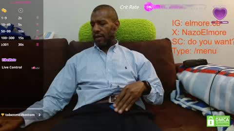 Snapshot of elmorenazogt chatting on 13, 12, 2024 My name is Elmore. Please say hello I like to chat with you. If you have requests or dirty talk please use tip online show from 13, 12, 2024