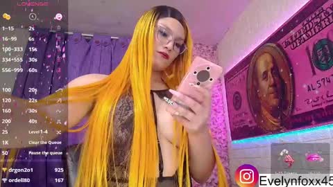 Snapshot of evelynfox_xx chatting on 8, 1, 2025 evelyn Foxx new account online show from 8, 1, 2025