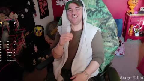 Gage Allin AKA Alpha Pussy online show from 28, 10, 2025