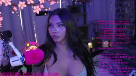 Snapshot of itsnickibabyy chatting on 25, 6, 2026 Nicki Foxx online show from 25, 6, 2026