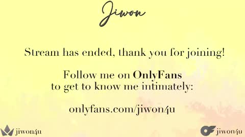 Snapshot of jiwon4u chatting on 17, 2, 2025 Jiwon online show from 17, 2, 2025