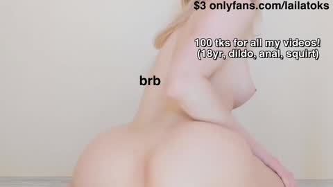 Snapshot of lailatoks chatting on 24, 12, 2024 lailatoks - TIP 100 tks get all my videos 22 VIDEOS SQUIRT PUSSY DILDO online show from 24, 12, 2024