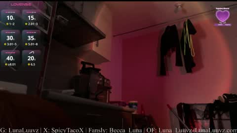 Luna Luuvz online show from 29, 5, 2026
