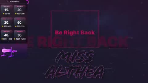 Snapshot of missalthea chatting on 21, 10, 2025 Althe online show from 21, 10, 2025