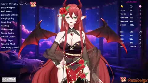 Snapshot of passionyx chatting on 9, 12, 2024 Succubus Nyx online show from 9, 12, 2024