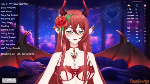 Snapshot of passionyx chatting on 4, 1, 2025 Succubus Nyx online show from 4, 1, 2025