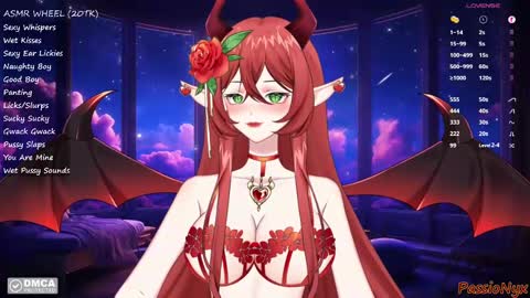 Snapshot of passionyx chatting on 16, 1, 2025 Succubus Nyx online show from 16, 1, 2025