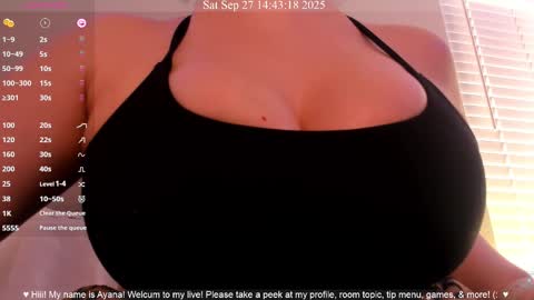 Ayana Delatorre online show from 27, 9, 2025