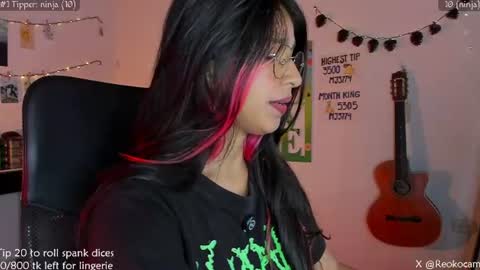 Snapshot of reoko_ chatting on 23, 7, 2026 Reoko online show from 23, 7, 2026