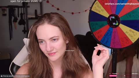 The Real Samantha Hayes haha  online show from 1, 2, 2025