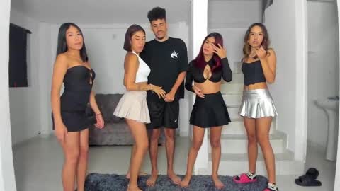 black hair GIORGIA --  redhair RILEY -brown hair APRIL online show from 12, 2, 2025