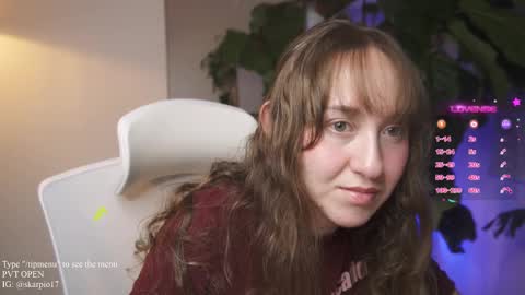 Snapshot of skarpio17 chatting on 23, 2, 2025 Im Scarlett ONLINE 5pm-10pm NYC time online show from 23, 2, 2025