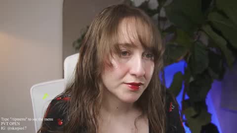 Snapshot of skarpio17 chatting on 10, 3, 2025 Im Scarlett ONLINE 5pm-10pm NYC time online show from 10, 3, 2025