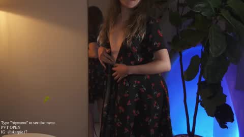 Snapshot of skarpio17 chatting on 10, 3, 2025 Im Scarlett ONLINE 5pm-10pm NYC time online show from 10, 3, 2025