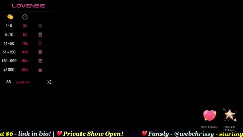 Chrissy online show from 2, 3, 2025