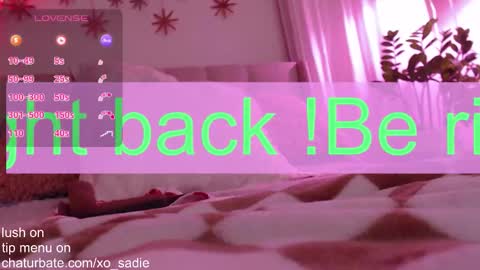 Xo Sadie online show from 2, 12, 2025