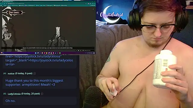 CryptidIndrid online show from 1, 1, 2025