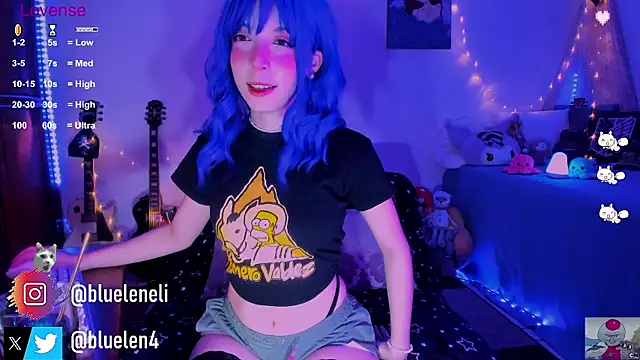 Snapshot of bluelen chatting on 1, 2, 2025 bluelen online show from 1, 2, 2025