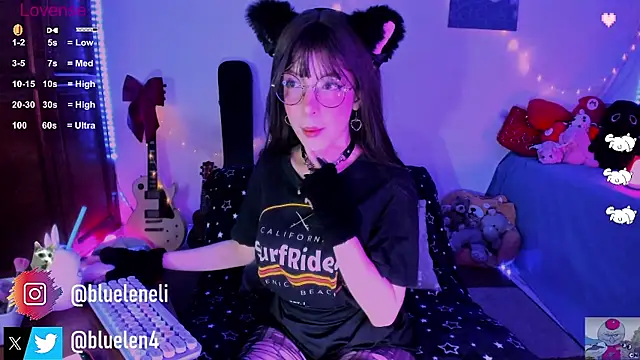 Snapshot of bluelen chatting on 1, 3, 2025 bluelen online show from 1, 3, 2025