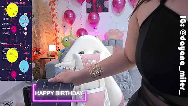  dayana miler online show from 8, 1, 2025