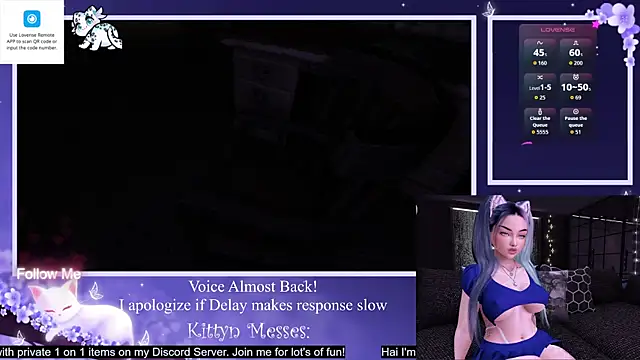 Snapshot of SassyKittyn chatting on 22, 10, 2025 SassyKittyn online show from 22, 10, 2025