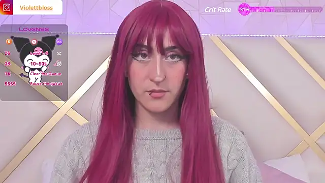Snapshot of Violettbloss chatting on 10, 1, 2025 Violettbloss online show from 10, 1, 2025