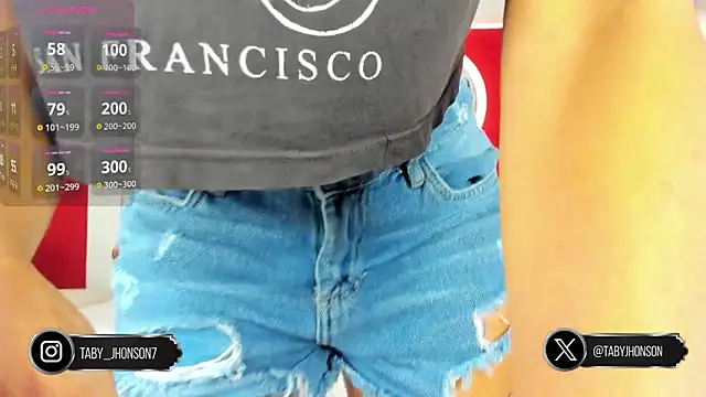 TabyJhonson online show from 5, 11, 2025