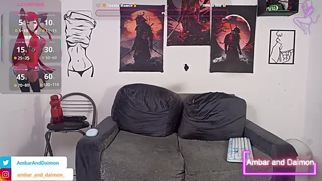 Ambar and daimon  online show from 21, 10, 2025