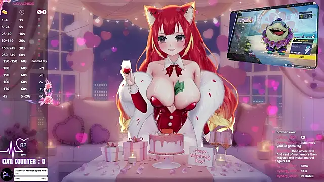 Snapshot of LewdKira_VT chatting on 15, 2, 2026 LewdKira VT online show from 15, 2, 2026