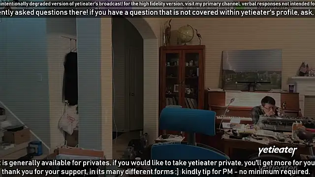 Snapshot of yetieater chatting on 23, 1, 2025 yetieater online show from 23, 1, 2025