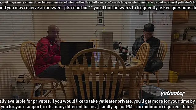 Snapshot of yetieater chatting on 26, 1, 2025 yetieater online show from 26, 1, 2025