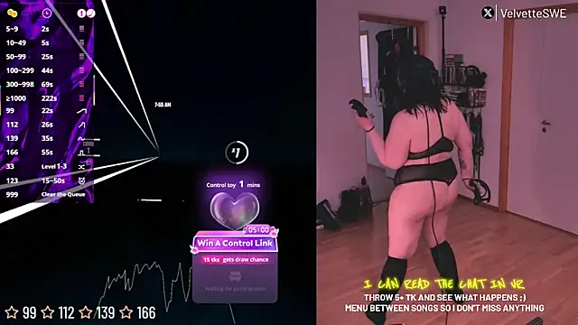 Snapshot of VelvetteSWE chatting on 19, 6, 2026 VelvetteSWE online show from 19, 6, 2026