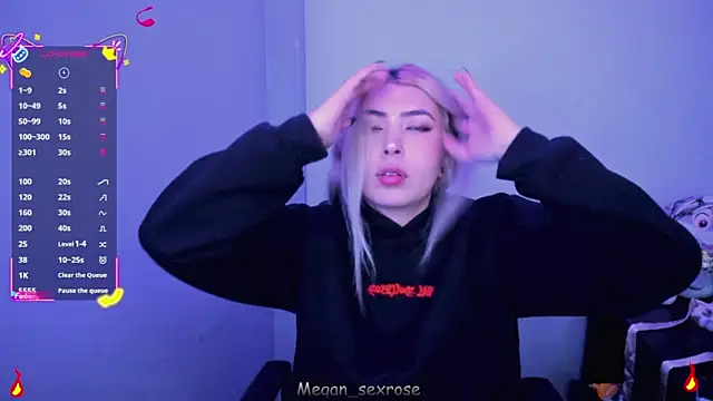 Megan sexrosse online show from 8, 4, 2026