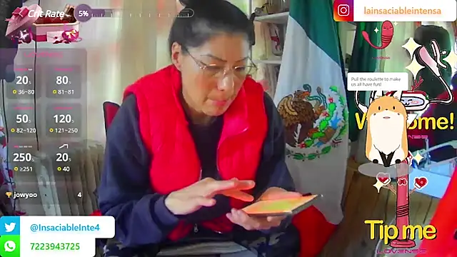 Snapshot of LaInsaciableIntensa chatting on 1, 3, 2025 LaInsaciableIntensa online show from 1, 3, 2025