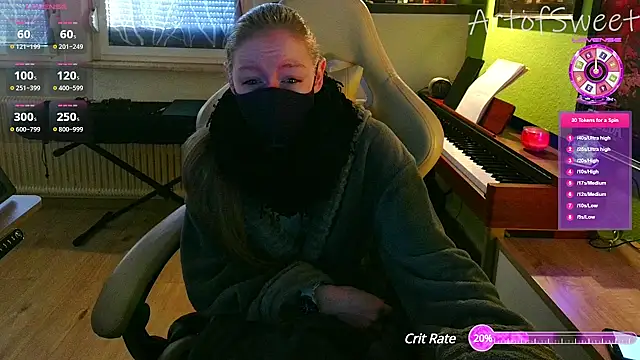 Snapshot of ArtofSweet chatting on 8, 3, 2025 ArtofSweet online show from 8, 3, 2025