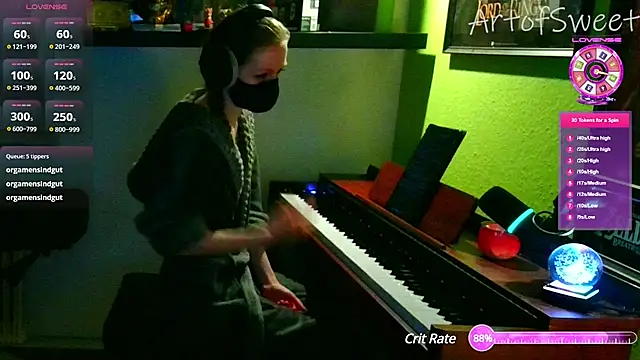 Snapshot of ArtofSweet chatting on 18, 3, 2025 ArtofSweet online show from 18, 3, 2025