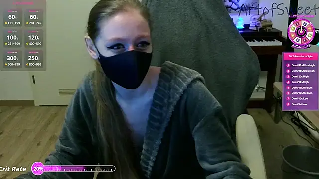 Snapshot of ArtofSweet chatting on 18, 9, 2025 ArtofSweet online show from 18, 9, 2025