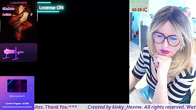 kinky Hexme online show from 6, 3, 2026